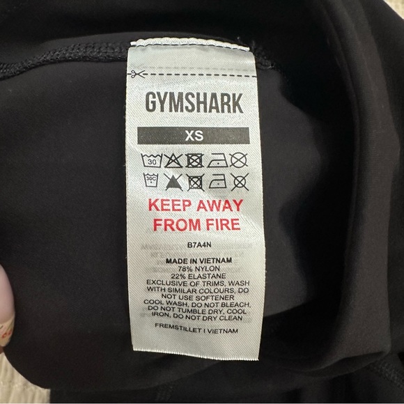 Gymshark high-waisted black leggings, XS - Picture 3 of 4